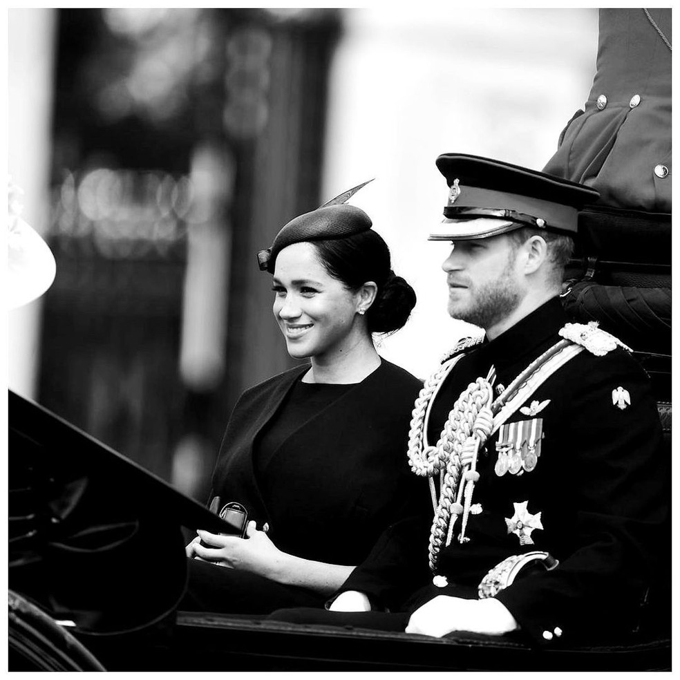 Meghan Markle e o príncipe Harru  — Foto: Reprodução Instagram 
