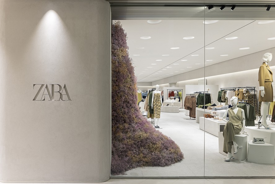 A nova Zara localizada no shopping Pátio Higienópolis é a primeira flagship store da marca no Brasil