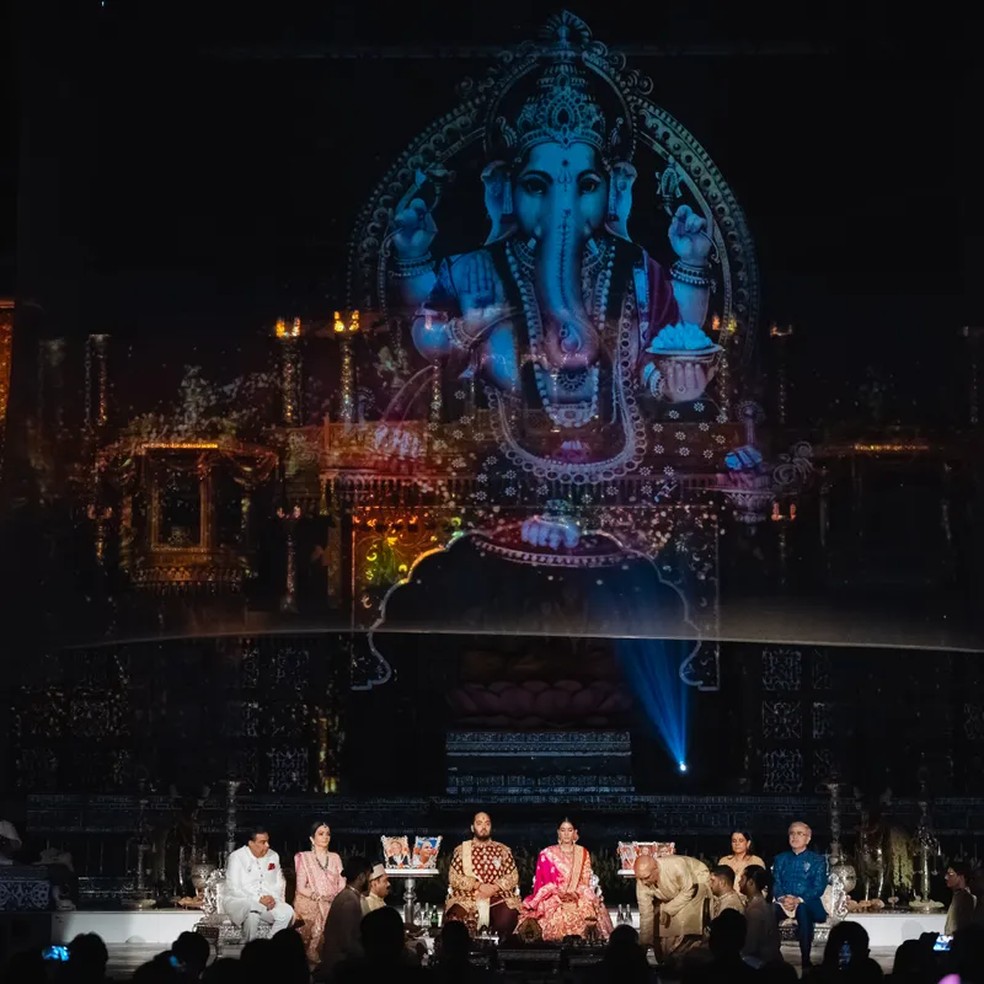 "Uma holografia durante o pooja" — Foto: Joseph Radhik
