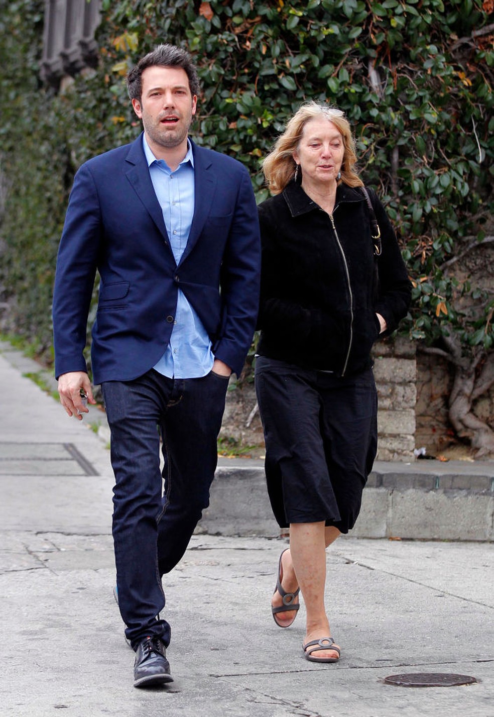 Ben Affleck e sua mãe, Chris — Foto: GettyImages