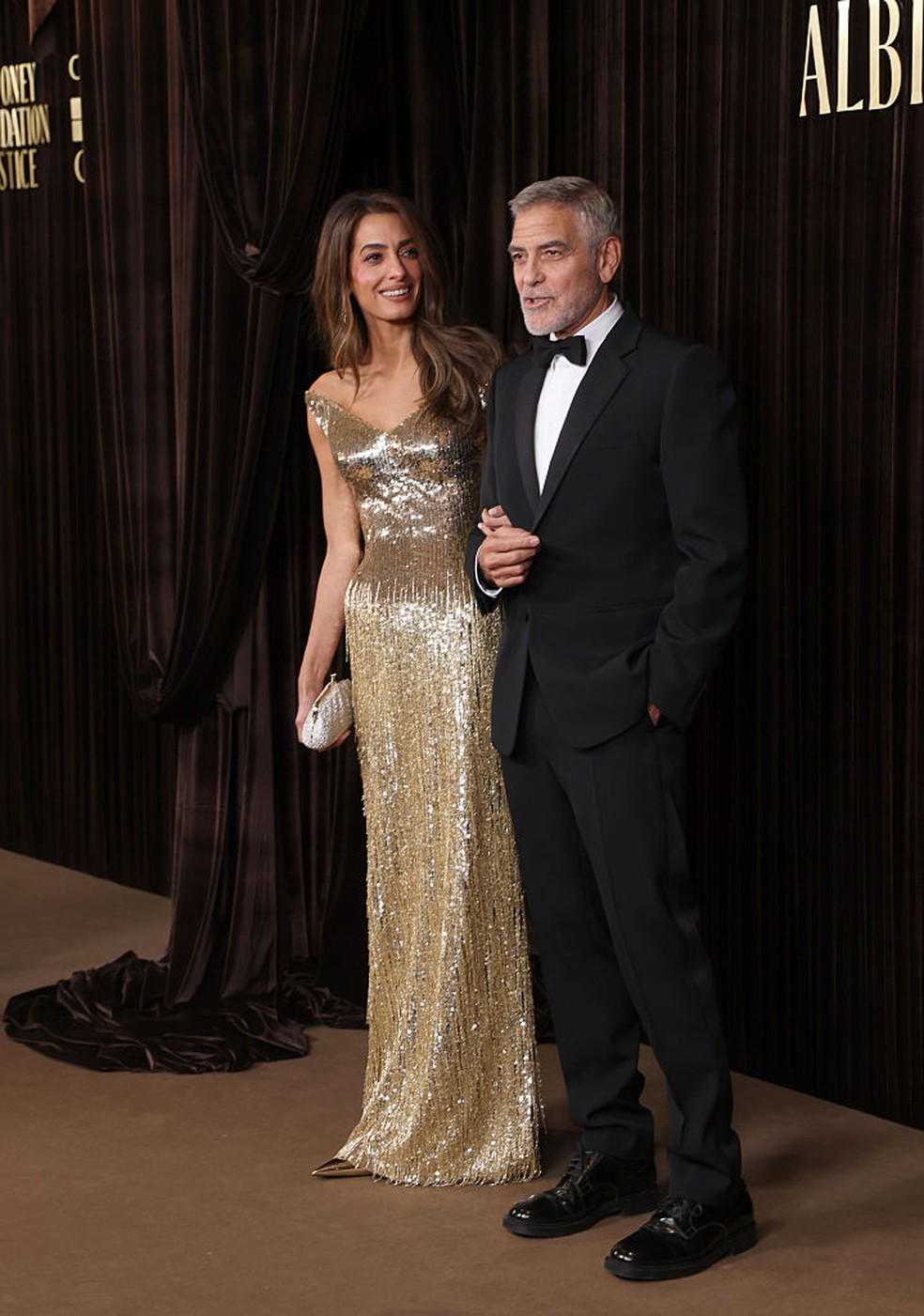 Amal Clooney e George Clooney — Foto: Getty Images