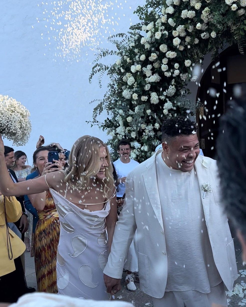 Casamento de Ronaldo e Celina Locks — Foto: Instagram