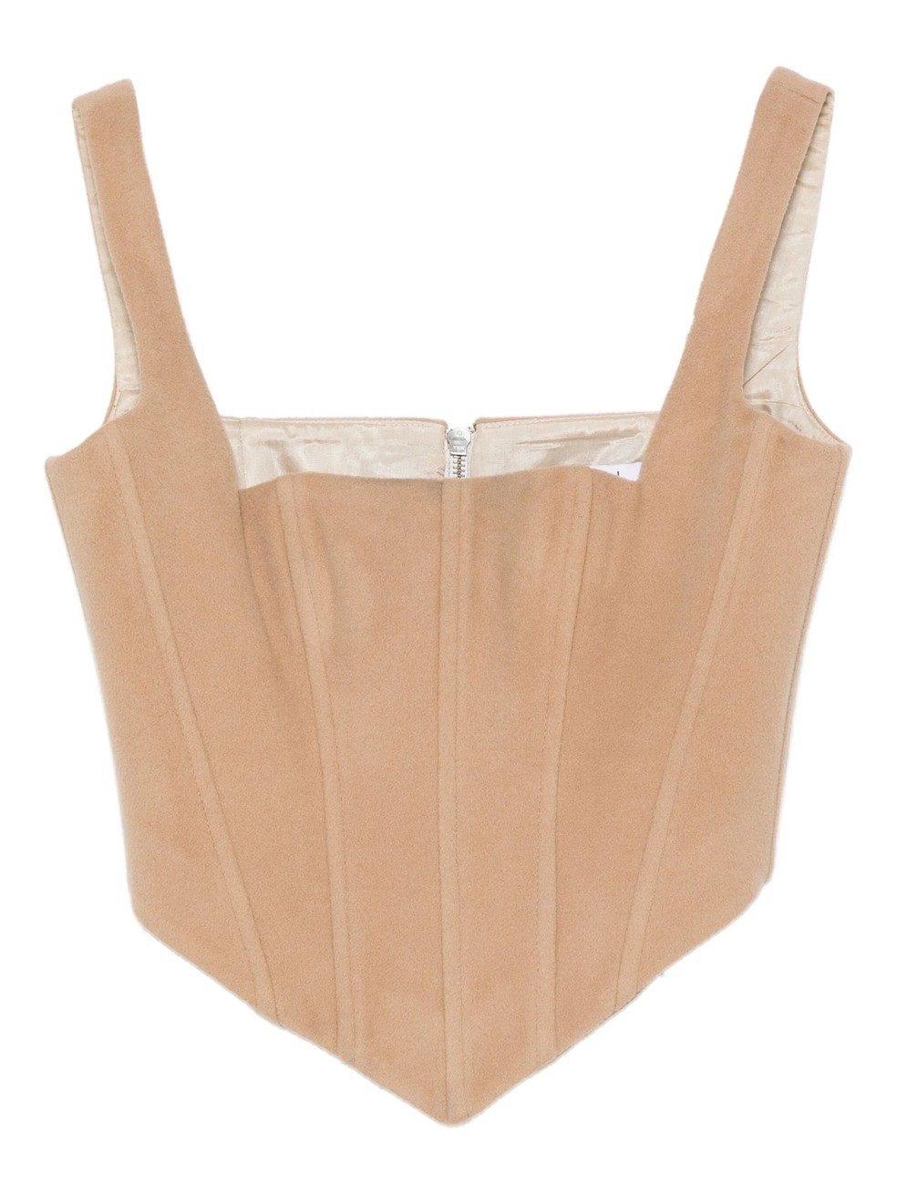 Corset de cashmere com recortes, da Vestiaire d'un Oiseau Libre — Foto: Divulgação