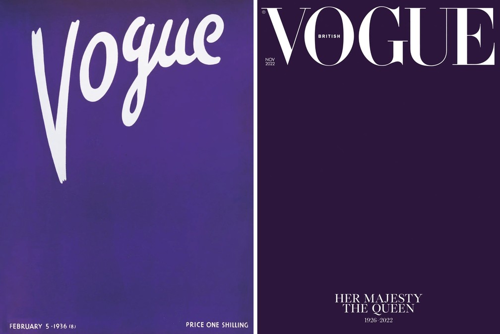 Vogue britânica repete homenagem com capa roxa após morte da