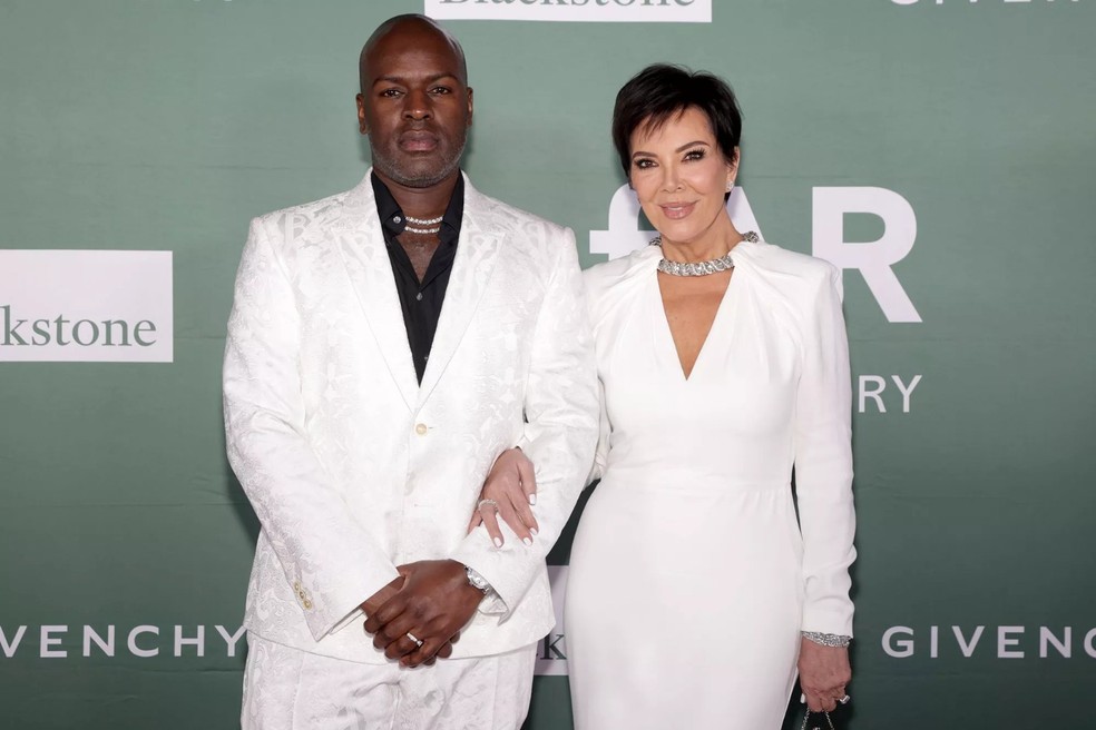 Kris Jenner e seu namorado Corey Gamble — Foto: GettyImages