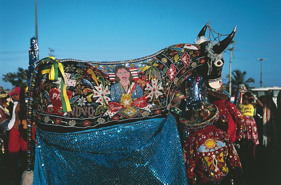 O São João no Maranhão é celebrado com o tradicional bumba-meu-boi, cacuriá e tambor de crioula — Foto: Getty Images