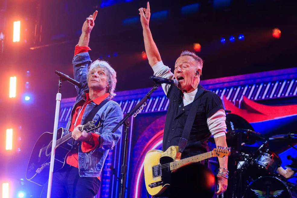Bruce Springsteen e Bon Jovi — Foto: René Huemer