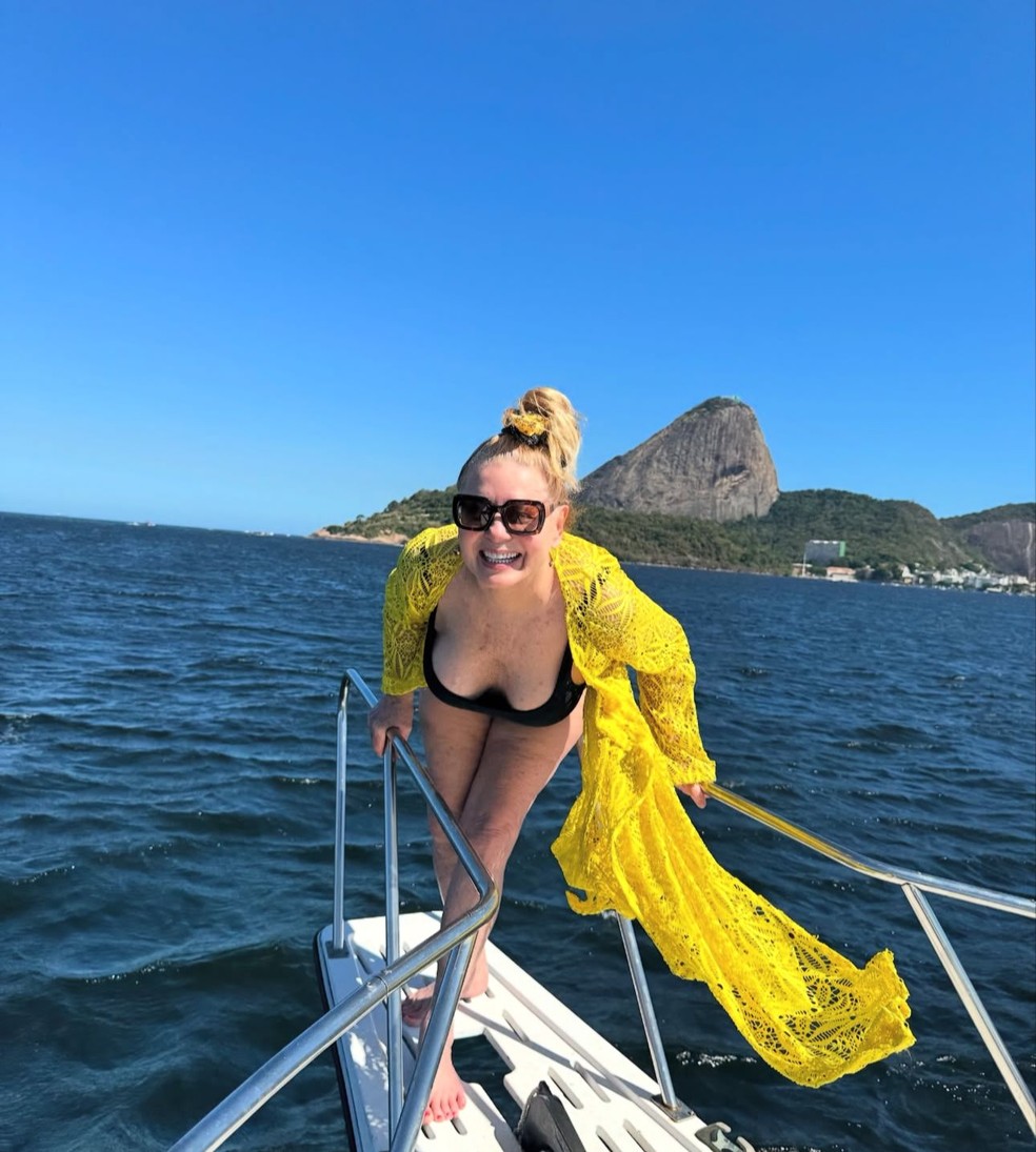 Vera Fischer posa em barco — Foto: Reprodução/Instagram