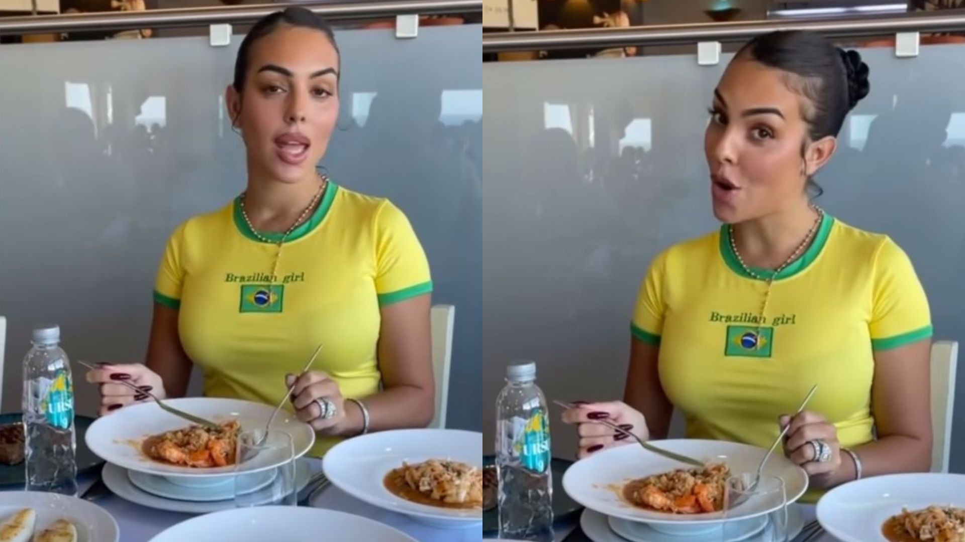 Georgina Rodríguez surpreende ao vestir camiseta do Brasil: 