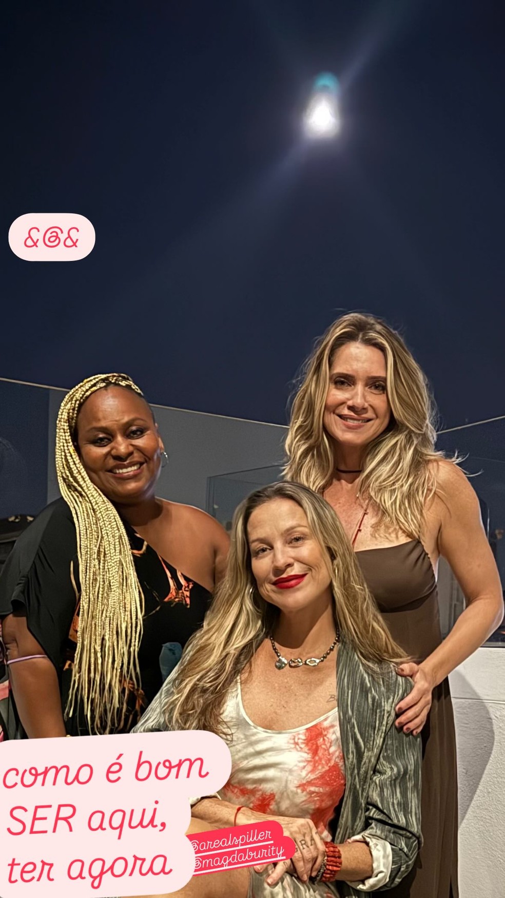Luana Piovani mostra encontro com Letícia Spiller e Magda Burity em Portugal — Foto: reprodução/instagram