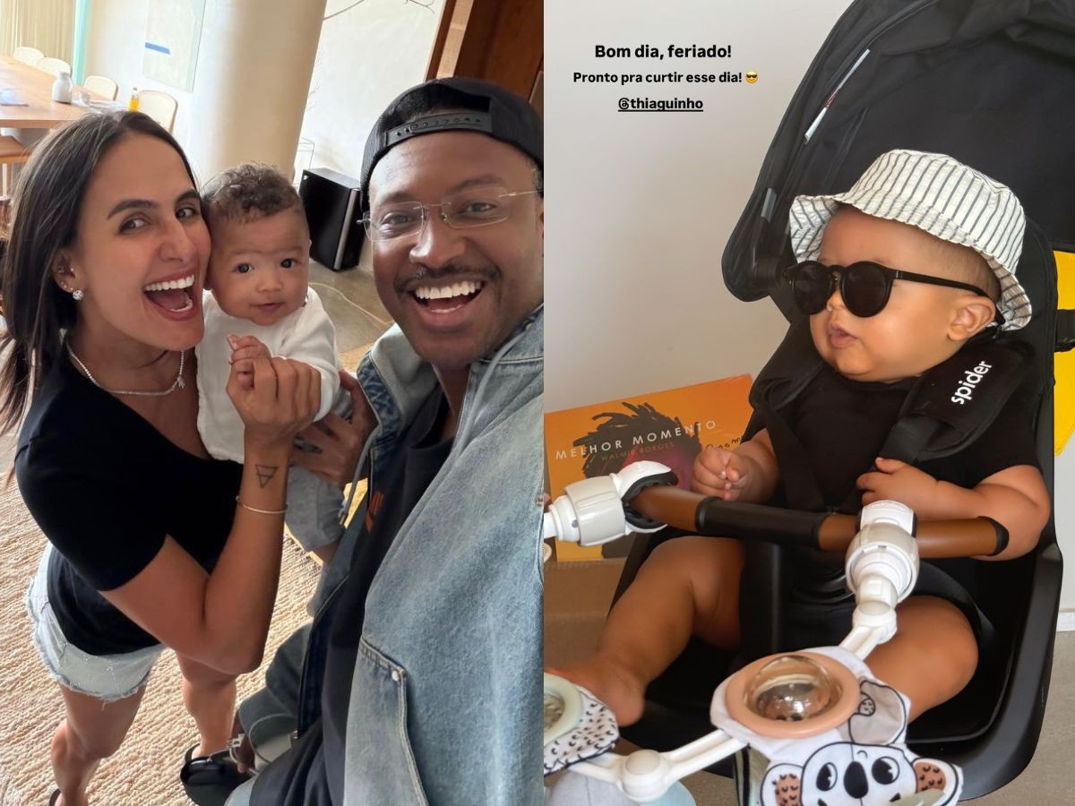 Mini-it-boy! Carol Peixinho encanta ao mostrar Bento de óculos de sol para o feriado