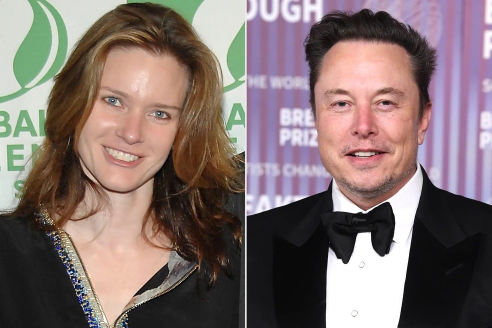 Justine Wilson e Elon Musk — Foto: Getty Images