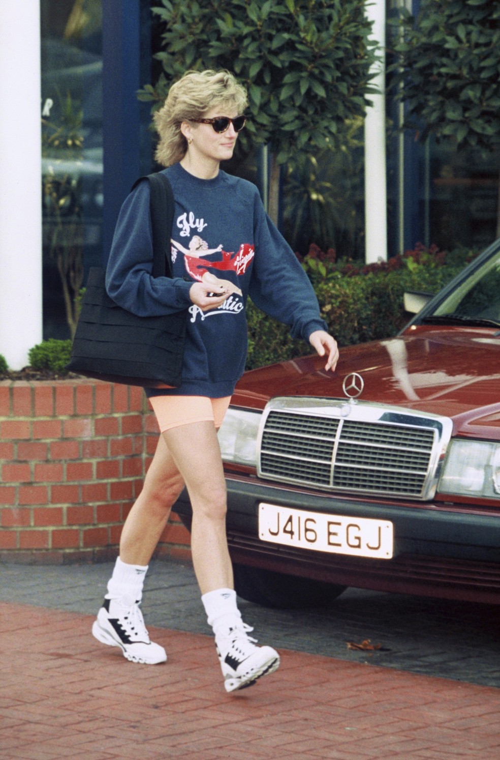 Lady Diana deixando a academia em 1995 (Foto: Getty Images) — Foto: Vogue