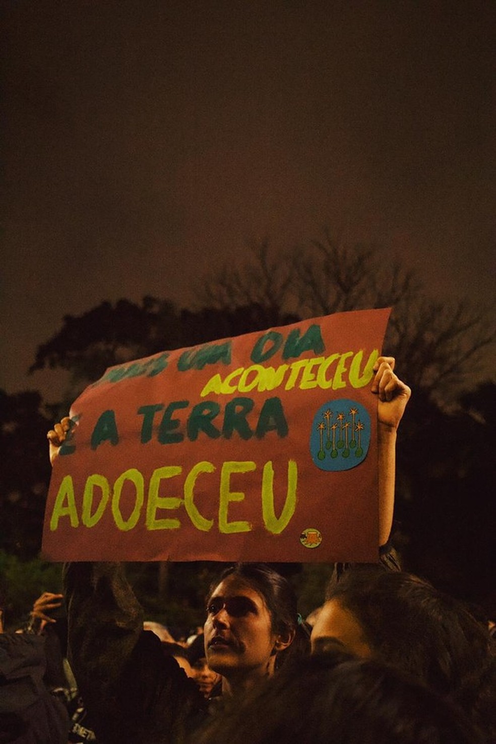 Manifestação em defesa da Amazônia (Foto: Karla Brights) — Foto: Vogue