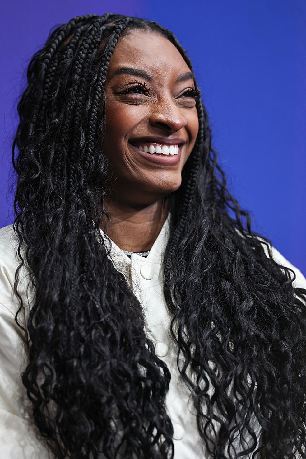 Simone Biles nos Jogos Olímpicos de Inverno de 2026. — Foto: GettyImages