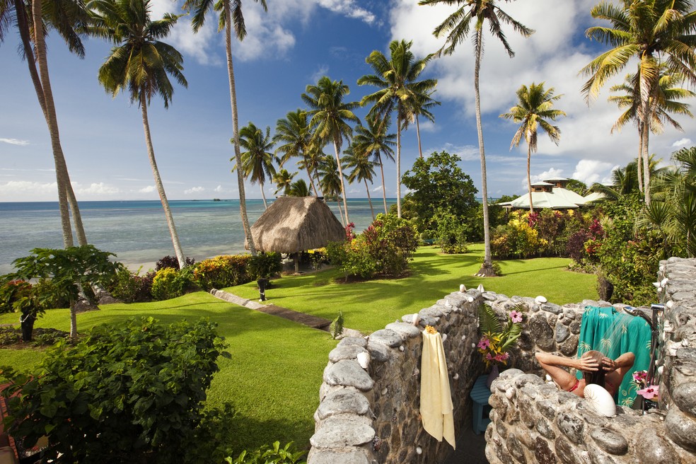 Fiji é um dos primeiros lugares do mundo a ver o dia nascer, antes de todo mundo, literalmente. — Foto: Getty Images