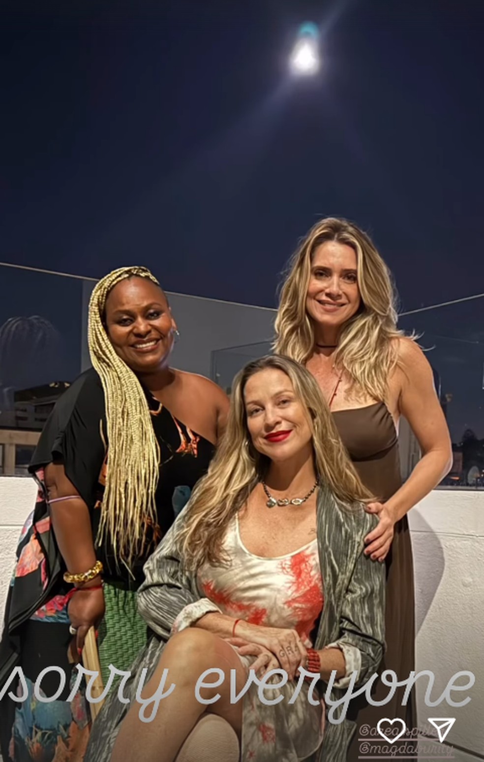 Luana Piovani mostra encontro com Letícia Spiller e Magda Burity em Portugal — Foto: reprodução/instagram