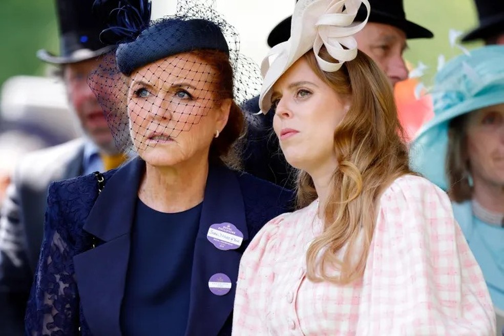 Sarah Ferguson e a Princesa Beatrice — Foto: GettyImages