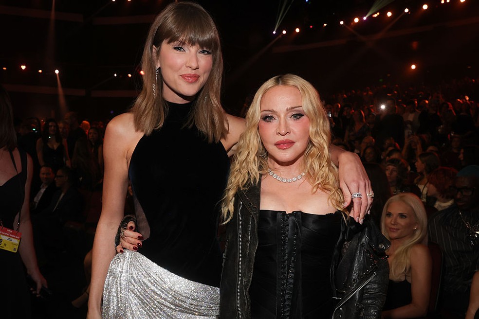 Taylor Swift e Madonna — Foto: Getty Images