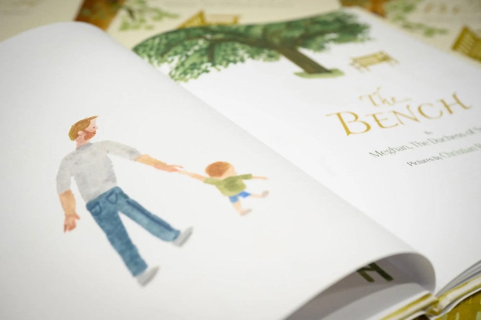 O livro infantil de Meghan Markle, 'The Bench' — Foto: GettyImages