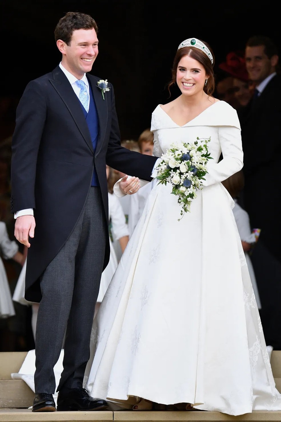 Jack Brooksbank e a Princesa Eugenie — Foto: GettyImages