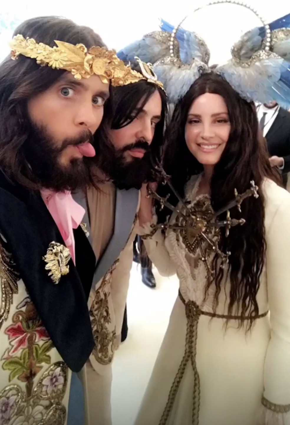 Jared Leto, Alessandro Michele e Lana del Rey (Foto: Reprodução/Instagram) — Foto: Vogue