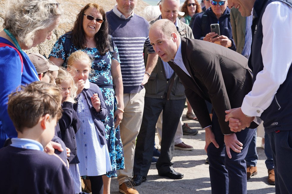 Príncipe William visita Hospital Comunitário de St Mary, nas Ilhas Scilly — Foto: Getty Images