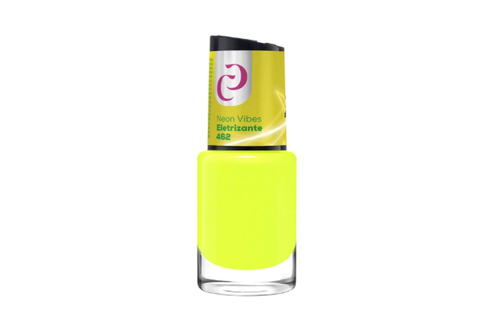 Esmalte Neon Vibes Amarelo Eletrizante, Cora — Foto: Reprodução