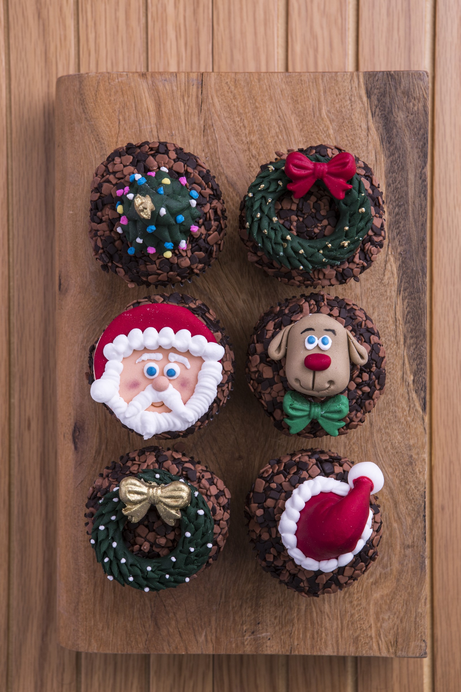 Cupcakes de Natal — Foto: Divulgação