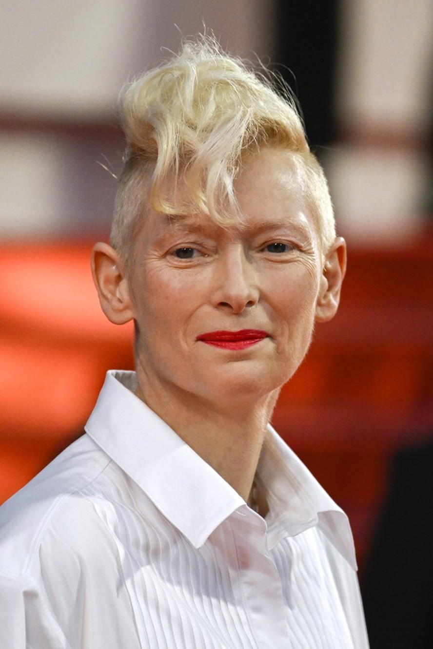 CANNES, FRANCE - MAY 21: Tilda Swinton attends the screening of "R.M.N" during the 75th annual Cannes film festival at Palais des Festivals on May 21, 2022 in Cannes, France. (Photo by Gareth Cattermole/Getty Images) (Foto: Getty Images)