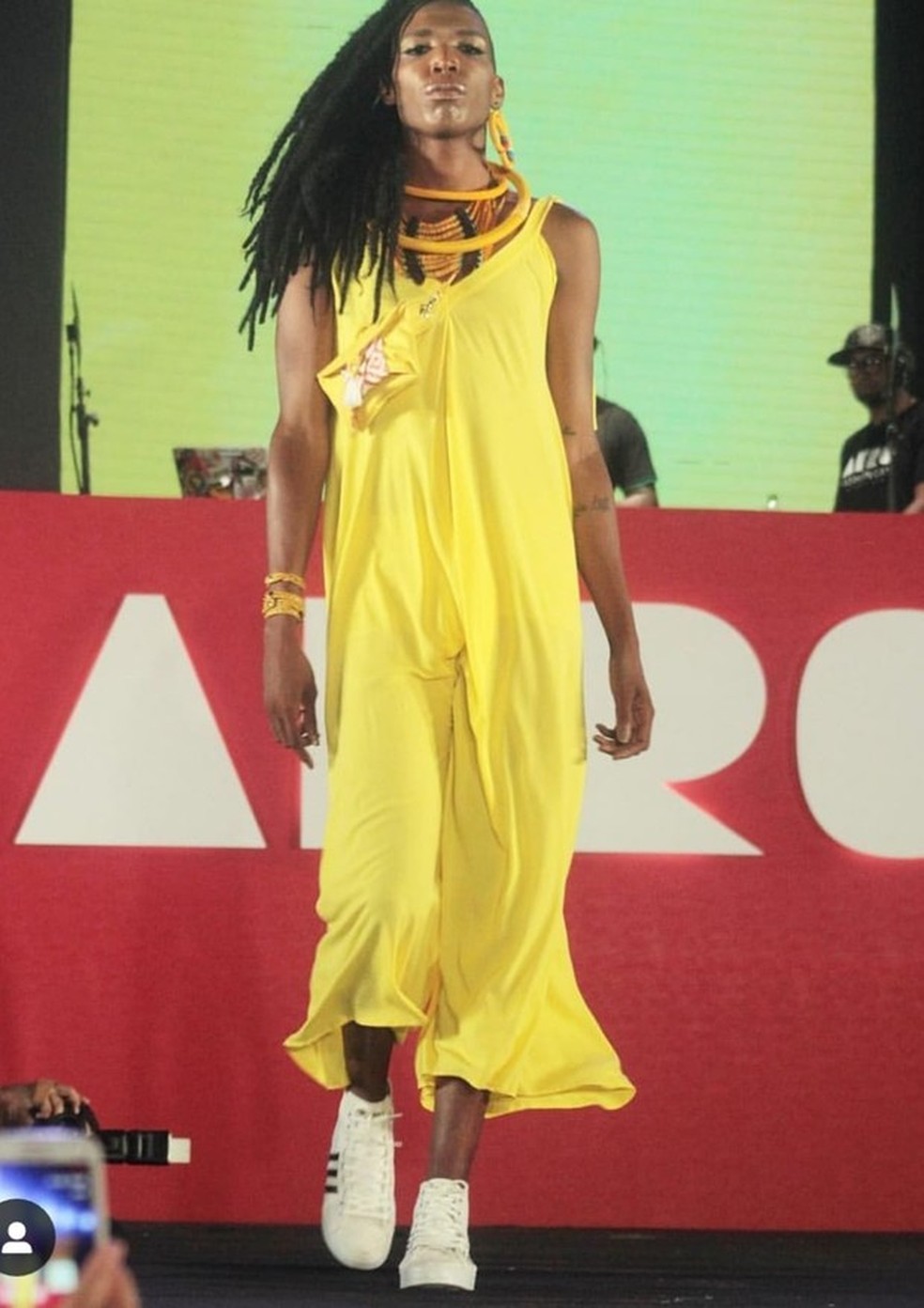 Majur no Afro Fashion Day, em novembro de 2018 (Foto: Reprodução/Instagram) — Foto: Vogue