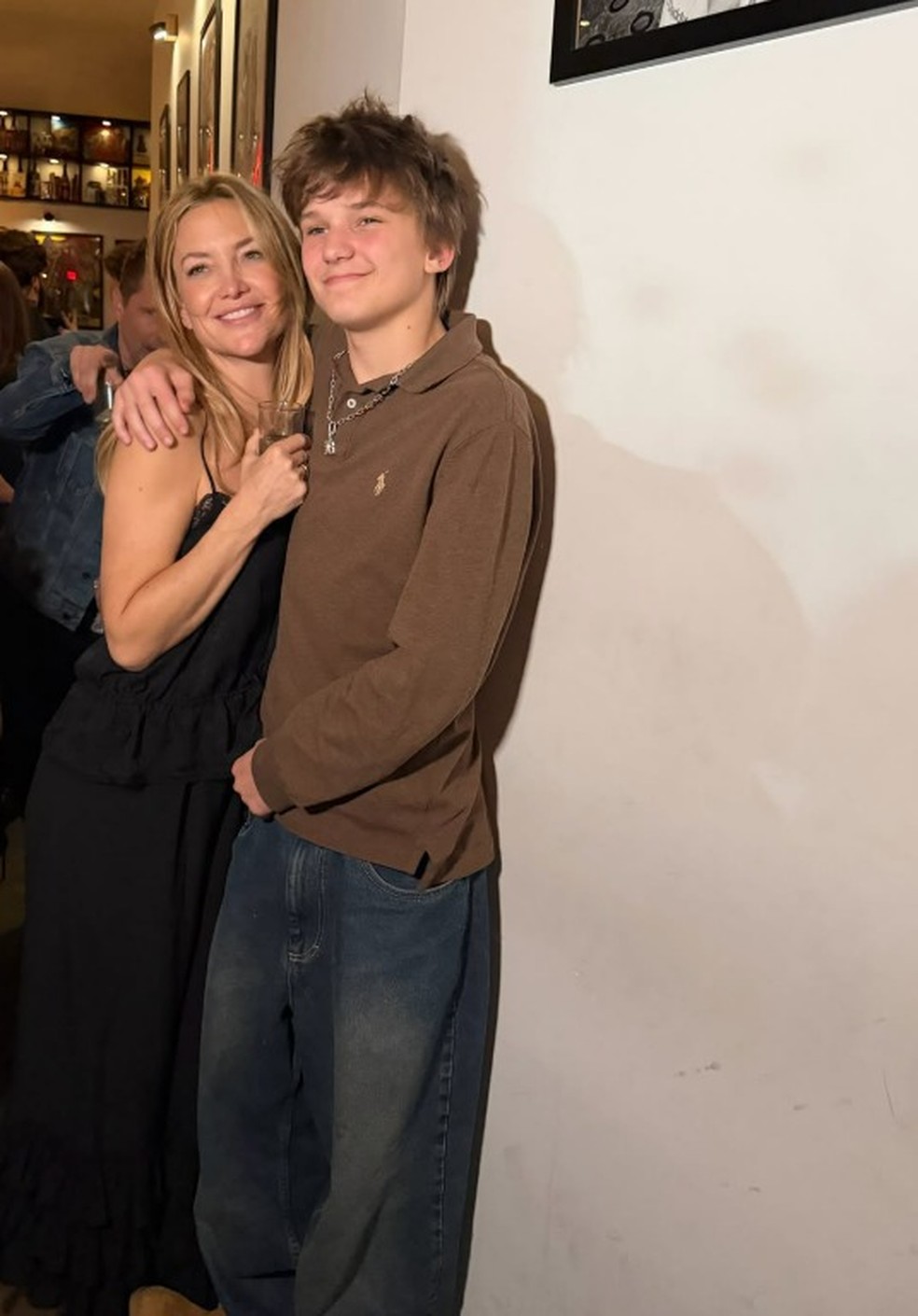 O filho de Kate Hudson, Bingham Bellamy, completa 15 anos — Foto: Reprodução/Instagram