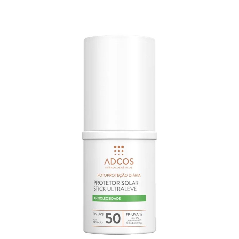 Protetor Solar Facial Fotoproteção Diária Stick Ultraleve FPS 50, Adcos — Foto: Divulgação