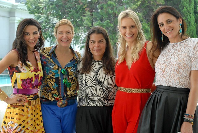 Anna Cláudia Rocha recebe para almoço da coluna Miss V, de Ale Farah