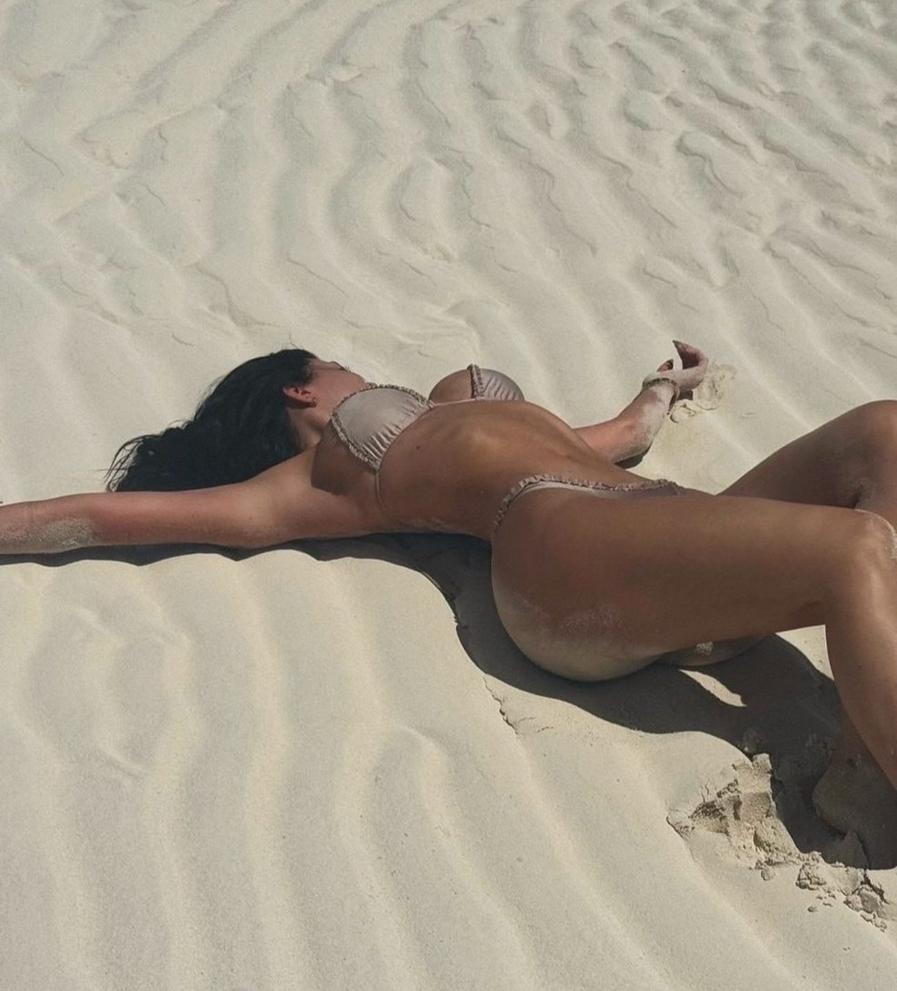 Timothée Chalamet e Kylie Jenner postam cliques de férias — Foto: Reprodução/Instagram