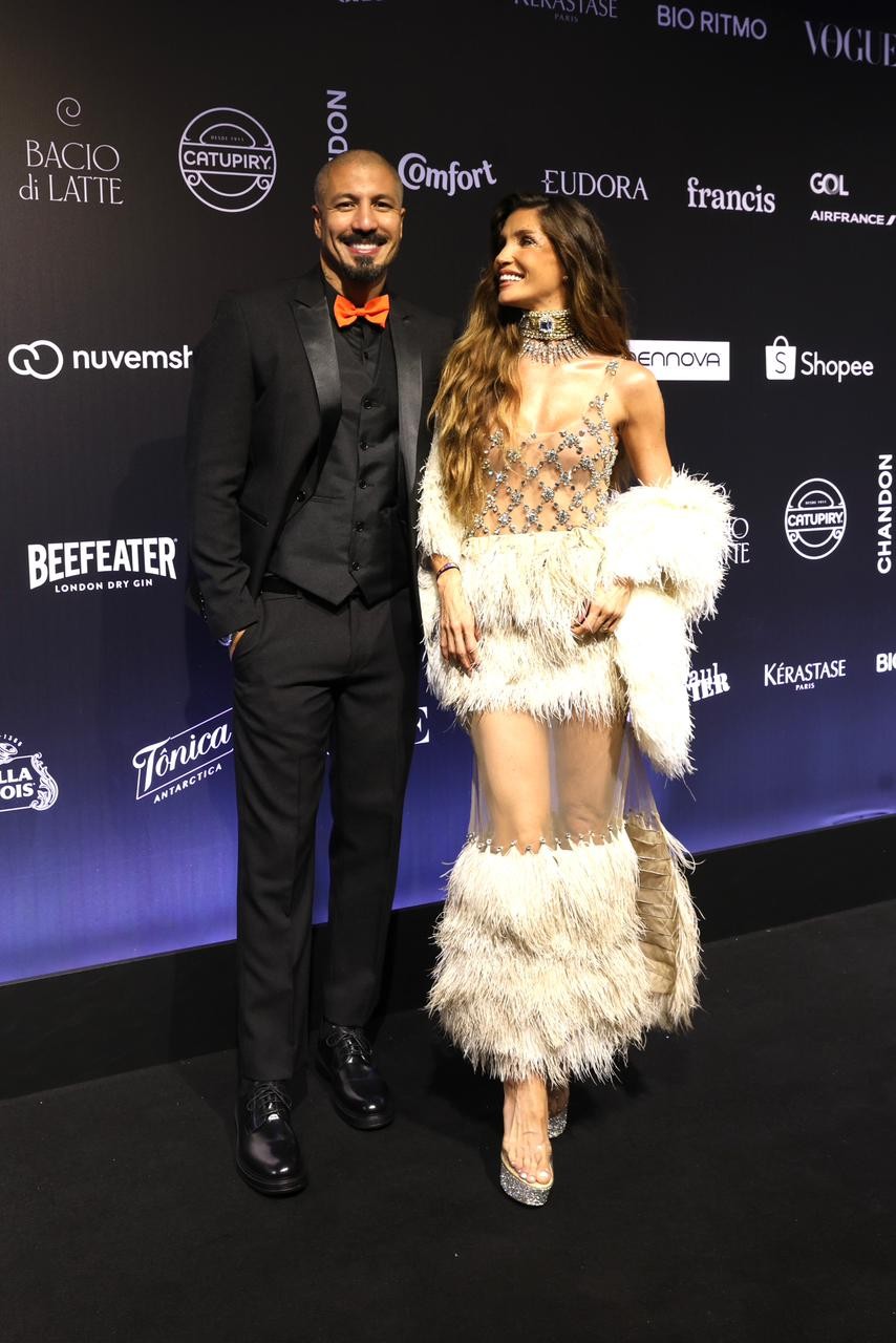 Fernando Medeiros e Aline Gotschalg — Foto: Roberto Filho