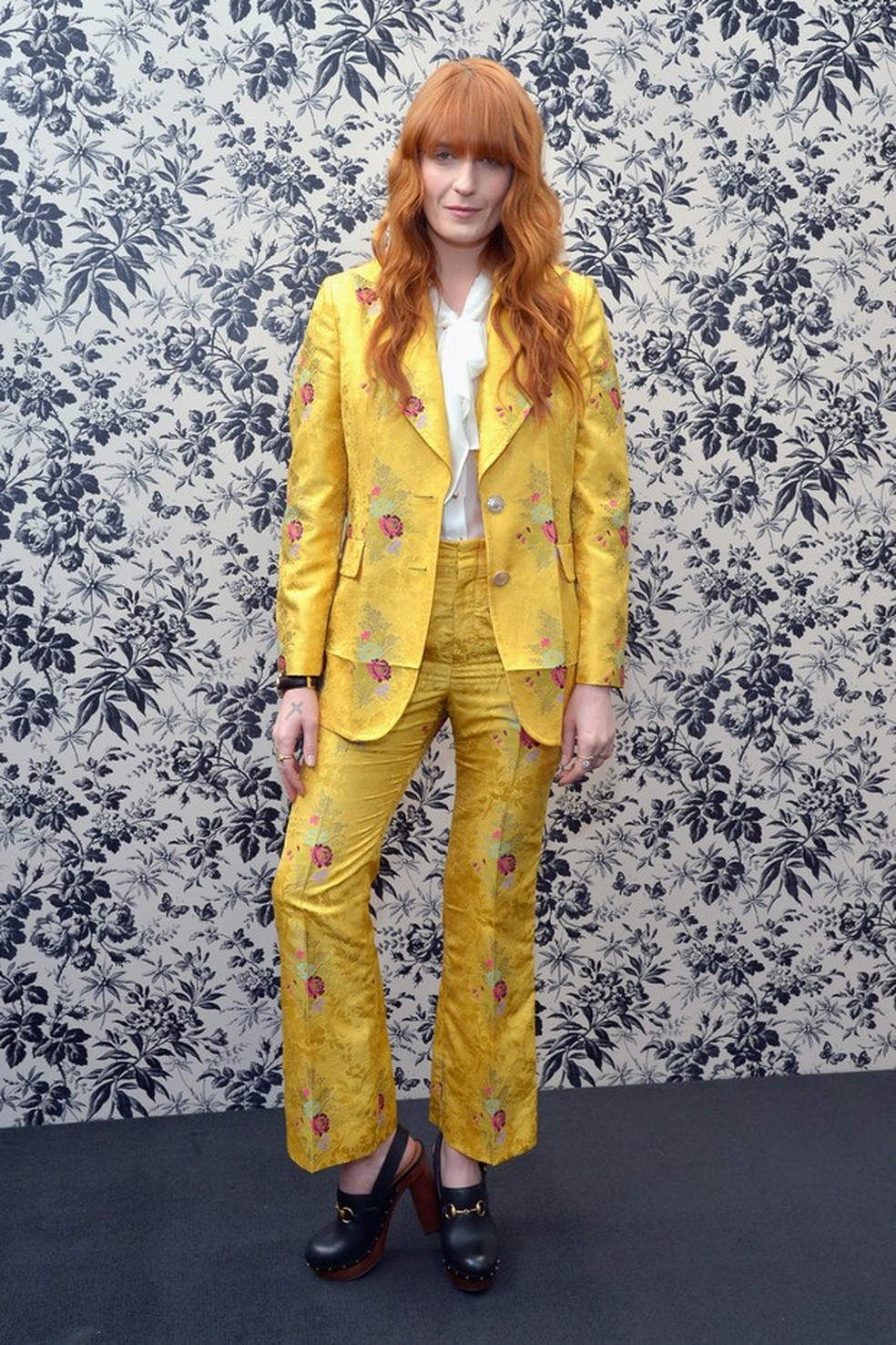 Florence quando anunciaram seu posto como embaixadora da Gucci (Foto: Getty Images) — Foto: Vogue