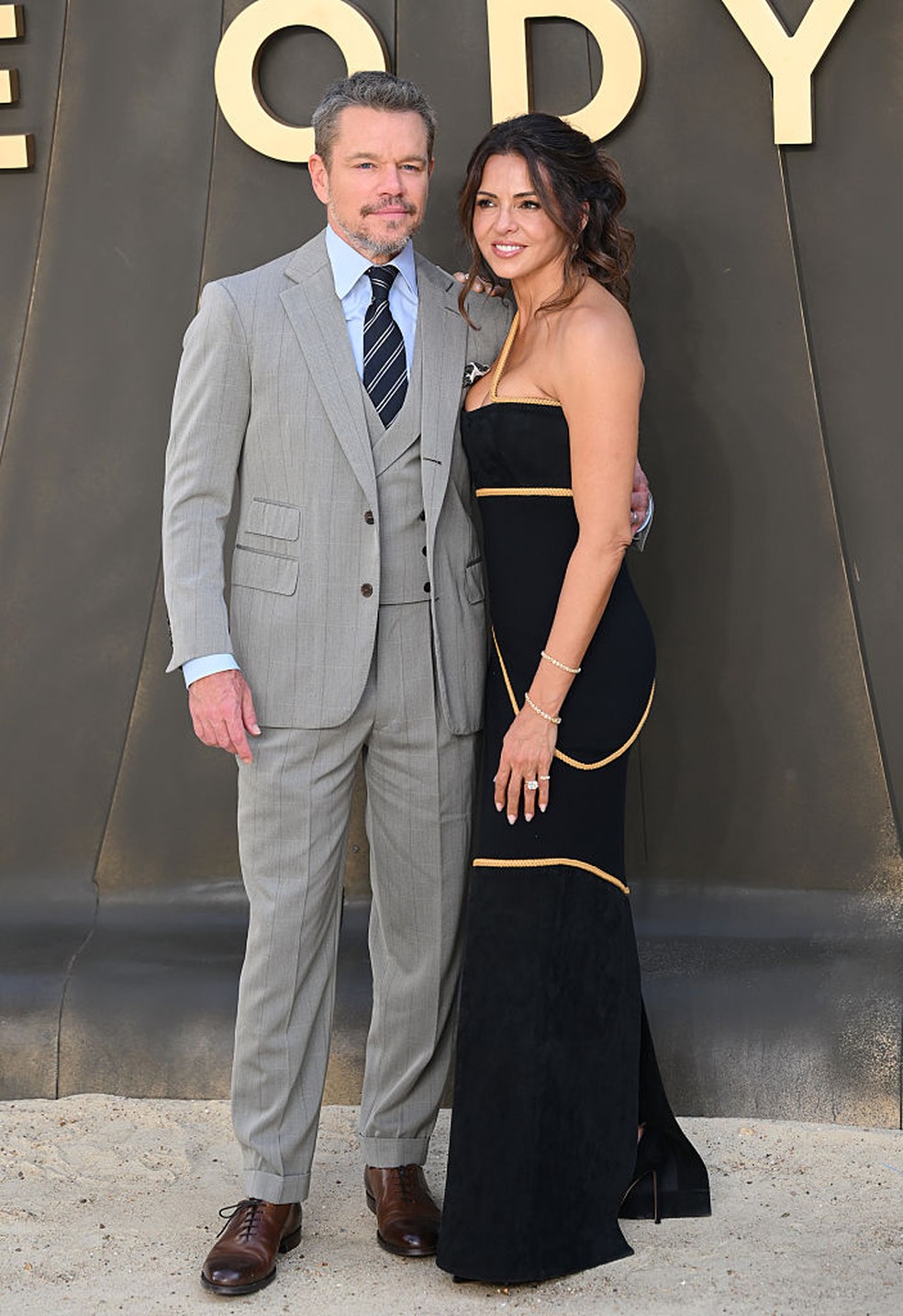 Matt Damon e a esposa, Luciana Damon — Foto: GettyImages