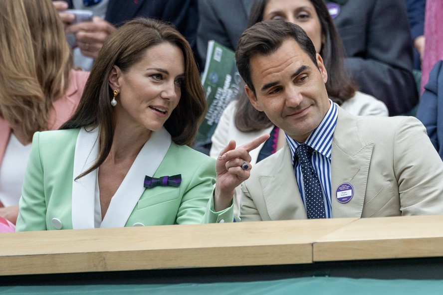 Roger Federer fala sobre experiência de sentar com Kate Middleton em