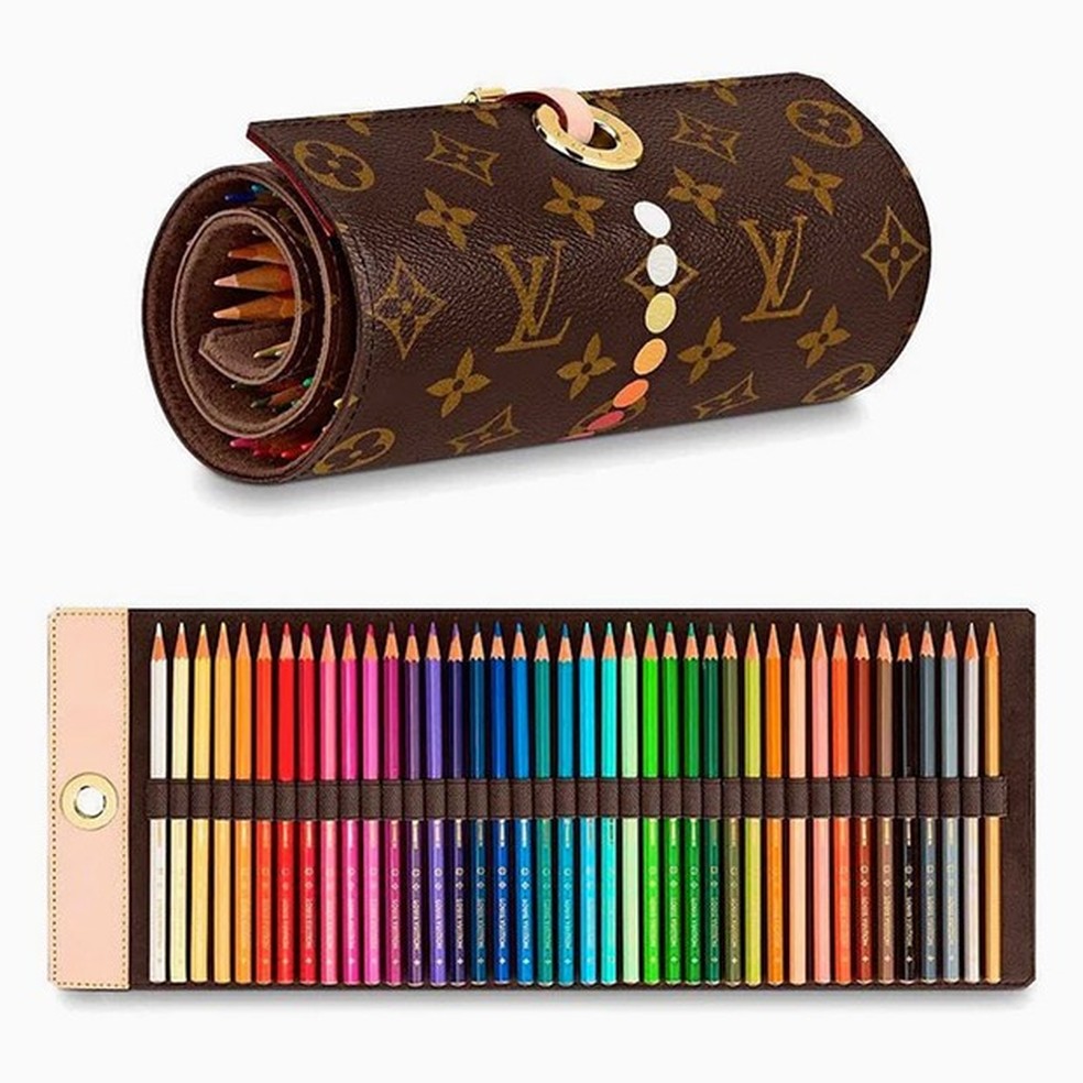 Estojo de lápis de cor da Louis Vuitton (Foto: Reprodução/Instagram) — Foto: Vogue