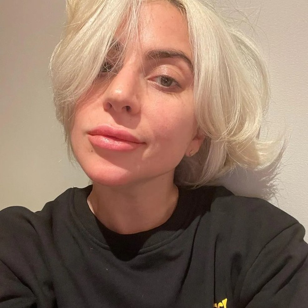 Lady Gaga, sem maquiagem. — Foto: Reprodução Instagram