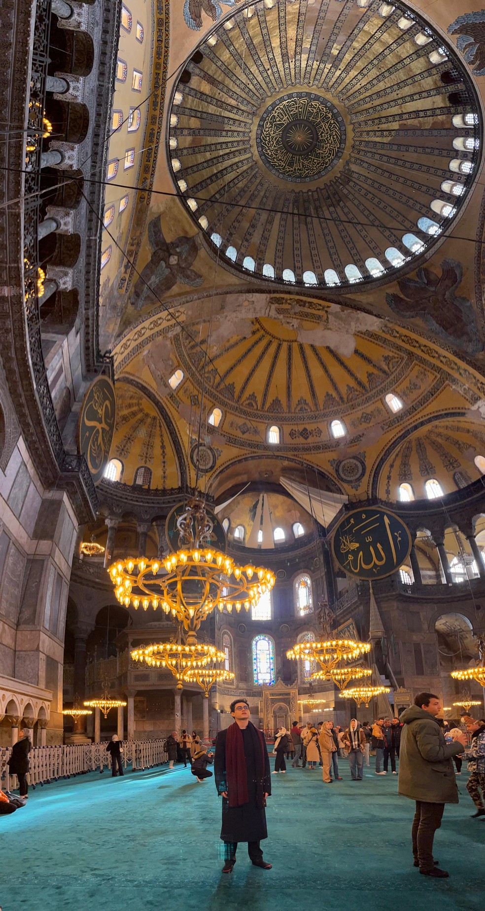 Vitor Fadul em Santa Sofia, na Turquia — Foto: Arquivo pessoal