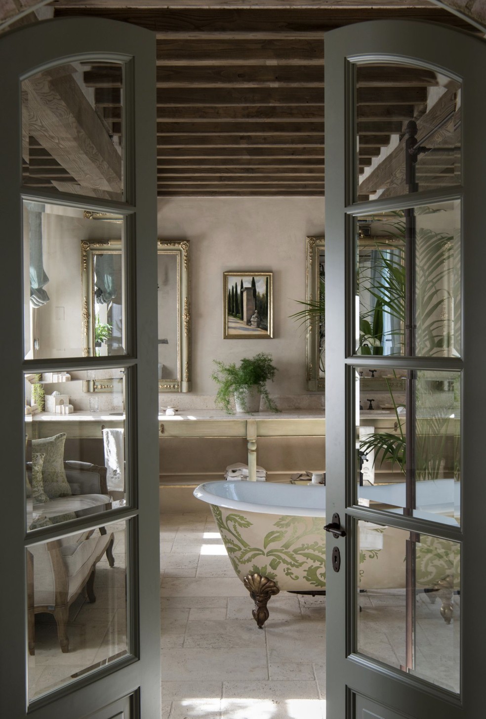 Banheiro do Borgo Santo Pietro Tuscany, Itália — Foto: Juliana A. Saad / Arquivo pessoal 