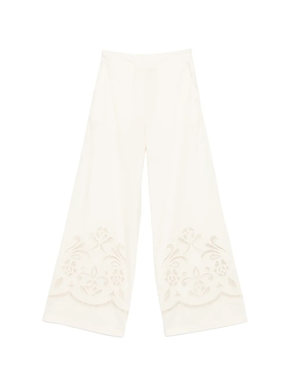 Calça pantalona com bordado floral, Forte Forte — Foto: Reprodução