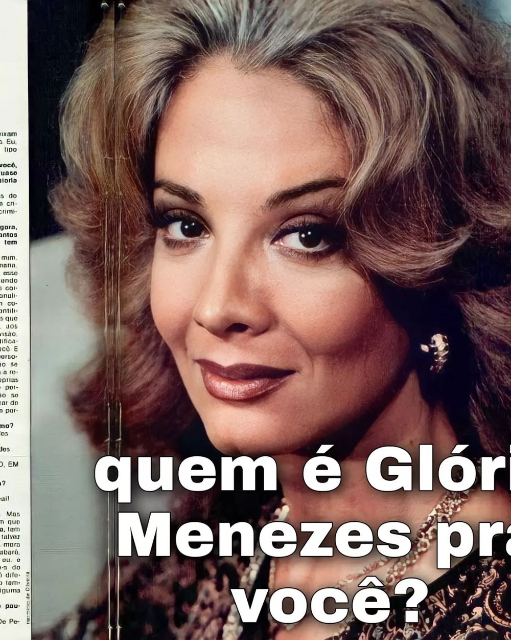 Glória Menezes na capa de uma revista (Foto: reprodução/Vogue) Lorena Bueri