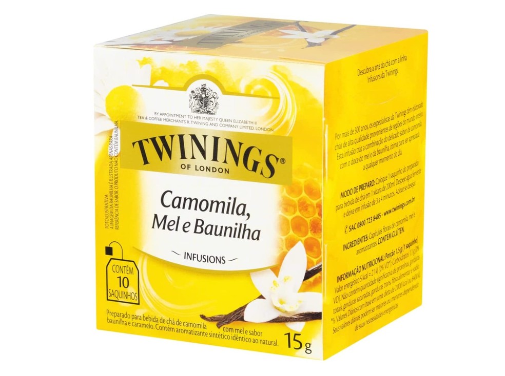 Chá Misto Camomila, Mel e Baunilha, Twinings — Foto: Reprodução/ Instagram 