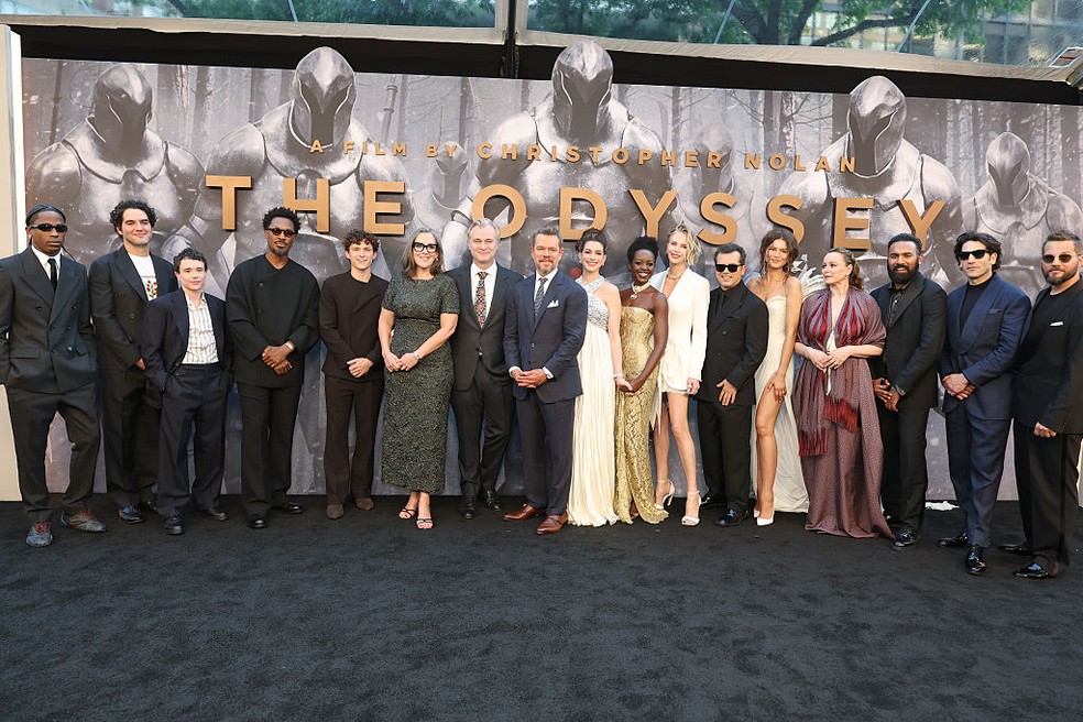 Elenco de A Odisseia com Christopher Nolan — Foto: GettyImages