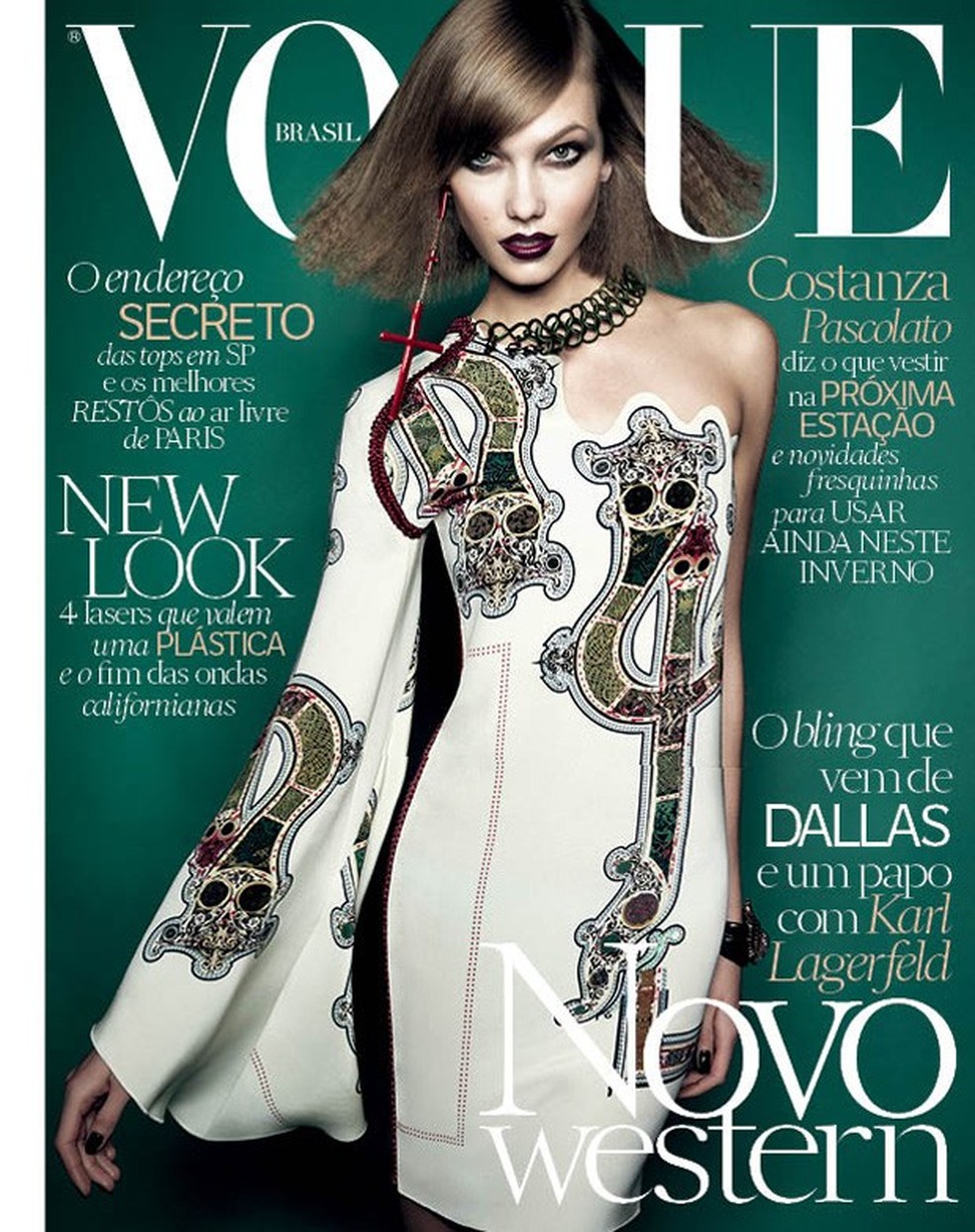 Karlie Kloss na edição de julho da Vogue Brasil (Foto: Henrique Gendre) — Foto: Vogue