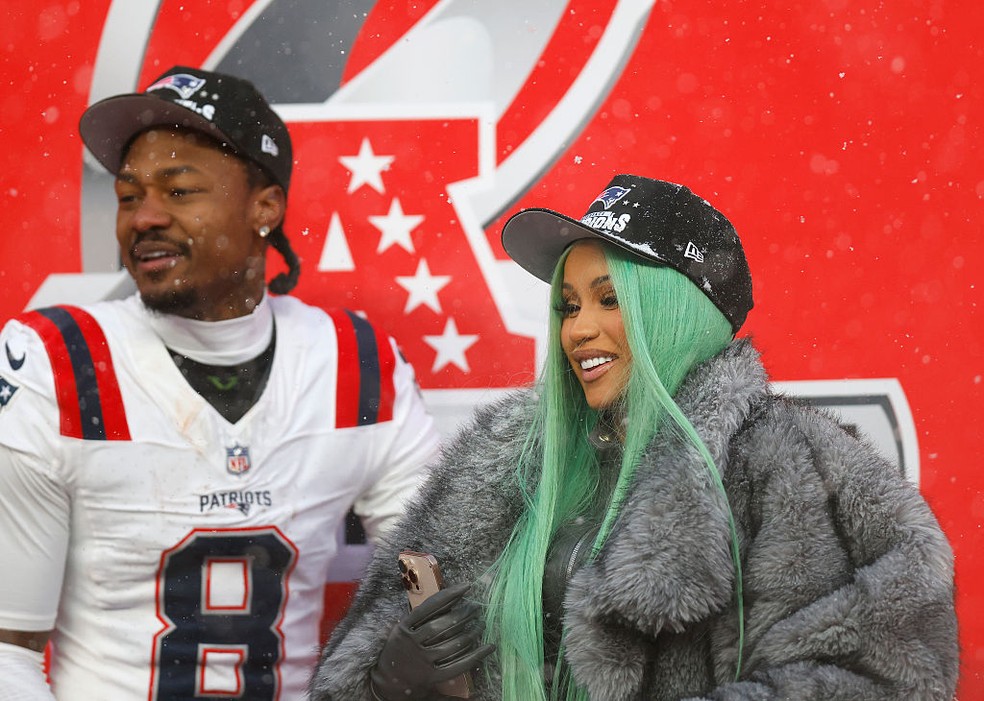 Stefon Diggs e Cardi B — Foto: GettyImages