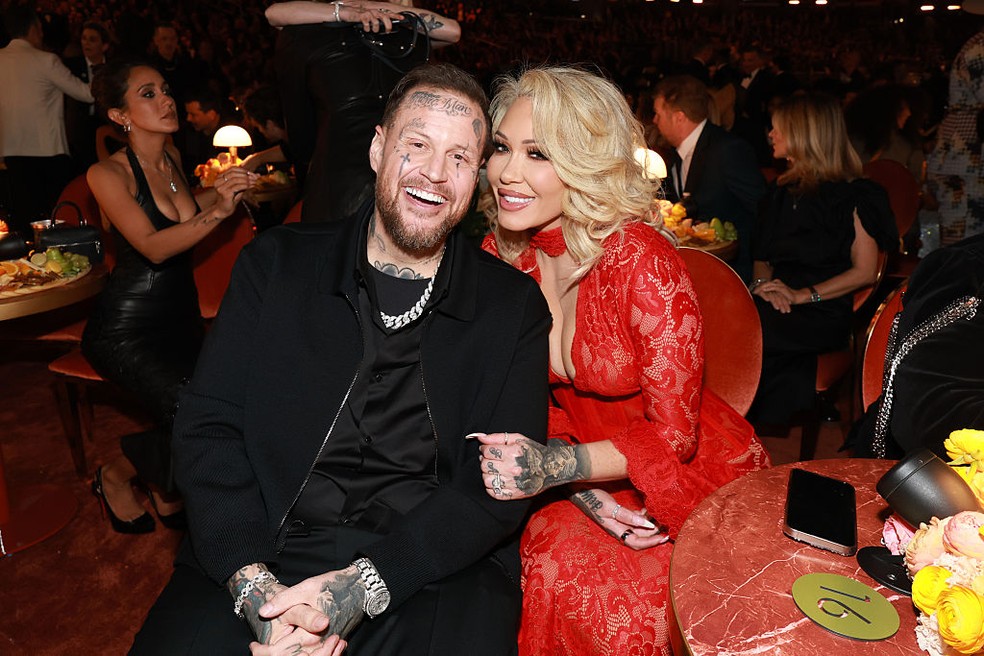 Bunnie Xo e Jelly Roll — Foto: GettyImages
